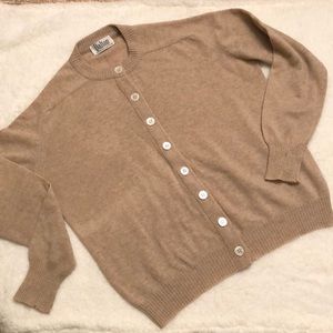 Vintage Dalton Virgin Cashmere Cardigan Sweater